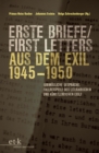 Image for Erste Briefe / First Letters Aus Dem Exil 1945-1950