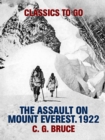 Image for Assault on Mount Everest. 1922