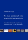 Image for Wie man tatsachlich eine wissenschaftliche Arbeit schreibt