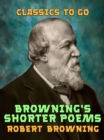 Image for Browning&#39;s Shorter Poems