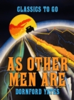 Image for As Other Men Are