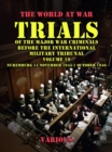 Image for Trial of the Major War Criminals Before the International Military Tribunal, Volume 10, Nuremburg 14 November 1945-1 October 1946