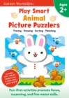 Image for Play Smart Animal Picture Puzzlers Age 2+ : Preschool Activity Workbook with Stickers for Toddlers Ages 2, 3, 4: Learn Using Favorite Themes: Tracing, Matching Games (Full Color Pages)