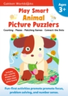 Image for Play Smart Animal Picture Puzzlers Age 3+ : Preschool Activity Workbook with Stickers for Toddlers Ages 3, 4, 5: Learn Using Favorite Themes: Tracing, Mazes, Matching Games (Full Color Pages)