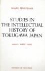 Image for STUDIES IN INTELLECTUAL HISTORY TOKUGAWA