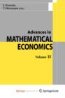 Image for Advances in Mathematical Economics Volume 15