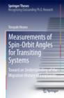 Image for Measurements of Spin-Orbit Angles for Transiting Systems: Toward an Understanding of the Migration History of Exoplanets