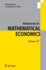 Image for Advances in mathematical economicsVolume 17