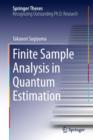 Image for Finite Sample Analysis in Quantum Estimation