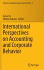 Image for International Perspectives on Accounting and Corporate Behavior