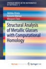 Image for Structural Analysis of Metallic Glasses with Computational Homology
