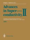Image for Advances in Superconductivity II : Proceedings of the 2nd International Symposium on Superconductivity (ISS ’89), November 14–17, 1989, Tsukuba