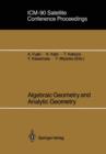 Image for ICM-90 Satellite Conference Proceedings : Algebraic Geometry and Analytic Geometry