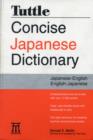 Image for Tuttle Concise Japanese Dictionary : Japanese-English/English-Japanese