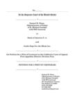 Image for In the Supreme Court of the United States Samuel H Sloan Vs Bank of America and Guide Dogs for the Blind Petition for a Writ of Certiorari First Appea