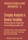 Image for Complex analysis in several variables