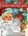 Image for Vintage Christmas cards at Christmas time A Retro christmas coloring book with vintage christmas greeting cards