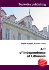 Image for Act of Independence of Lithuania