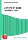 Image for Canons of page construction