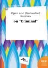 Image for Open and Unabashed Reviews on Criminal