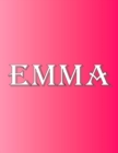 Image for Emma : 100 Pages 8.5 X 11 Personalized Name on Notebook College Ruled Line Paper