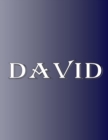 Image for David : 100 Pages 8.5 X 11 Personalized Name on Notebook College Ruled Line Paper