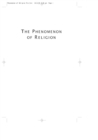 Image for The phenomenon of religion: a thematic approach