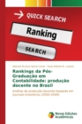 Image for Rankings da Pos-Graduacao em Contabilidade : producao docente no Brasil