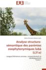 Image for Analyse Structuro-S mantique Des Par mies Zoophytonymiques Lub  (L31a)