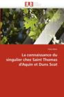 Image for La Connaissance Du Singulier Chez Saint Thomas d&#39;Aquin Et Duns Scot