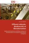Image for Effluent Ol icole : Biodiversit  Et Biovalorisation