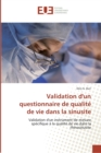 Image for Validation d&#39;un questionnaire de qualite de vie dans la sinusite