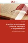 Image for L&#39;&#39;analyse Discursive Des Textes de Requ te Et d&#39;&#39;argumentation