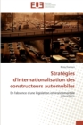 Image for Strategies d&#39;internationalisation des constructeurs automobiles