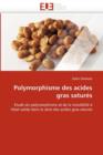 Image for Polymorphisme Des Acides Gras Satur s