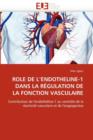 Image for Role de L Endotheline-1 Dans La R gulation de la Fonction Vasculaire