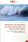 Image for Resolution des equations de saint-venant pour les ecoulements cotiers