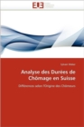 Image for Analyse Des Dur es de Ch mage En Suisse