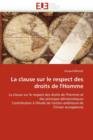 Image for La Clause Sur Le Respect Des Droits de l&#39;Homme