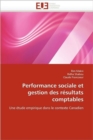 Image for Performance Sociale Et Gestion Des R sultats Comptables