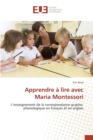 Image for Apprendre   Lire Avec Maria Montessori