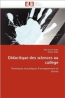 Image for Didactique Des Sciences Au Coll ge