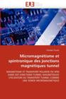 Image for Micromagn tisme Et Spintronique Des Jonctions Magn tiques Tunnel