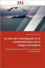 Image for La Voix de l&#39;&#39;enseignant Et La Communication de la Langue Etrangere