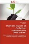 Image for Etude Des Feuilles de Phyllarthron Madagascariense (Bignoniacea)