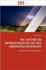Image for de l&#39;Action En R trocession En Cas Des Liberalit s Excessives