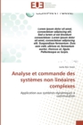 Image for Analyse et commande des systemes non lineaires complexes