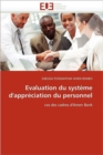 Image for Evaluation Du Syst me d&#39;Appr ciation Du Personnel