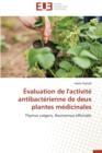 Image for  valuation de l&#39;Activit  Antibact rienne de Deux Plantes M dicinales