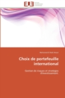 Image for Choix de portefeuille international